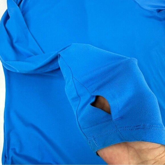 The North Face Women's Blue 1/4 Zip Pullover Long Sleeve Activewear Top M/C38 - Picture 3 of 14